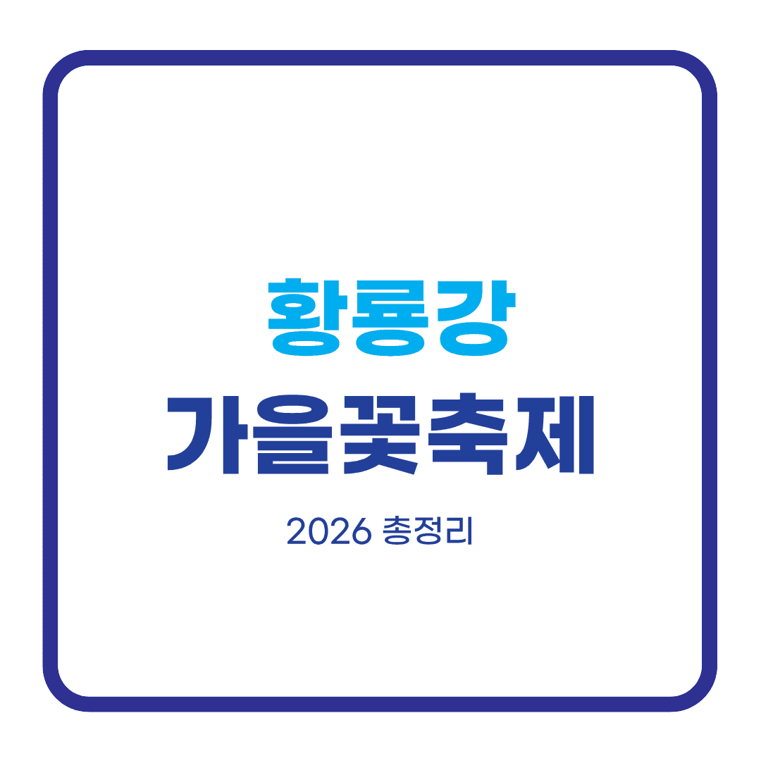 황룡강 가을꽃축제