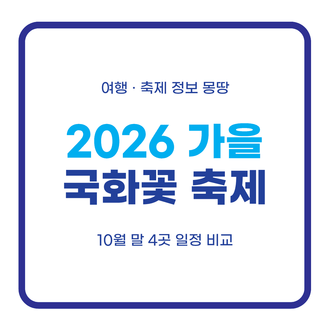 가을 국화꽃 축제